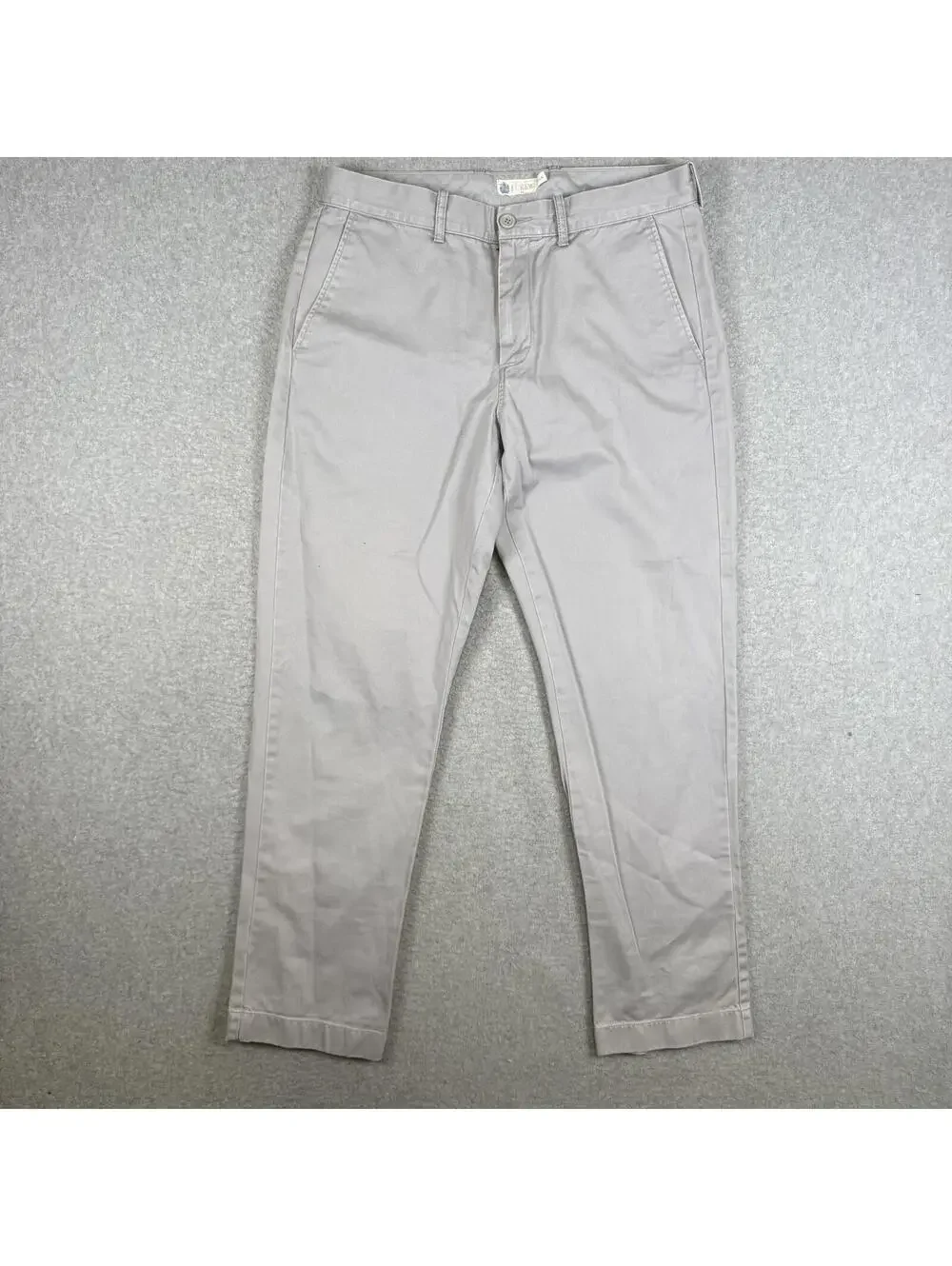 Vintage Y2K J. Crew Men's Size 32x30 100% Cotton Gray Pants Trousers